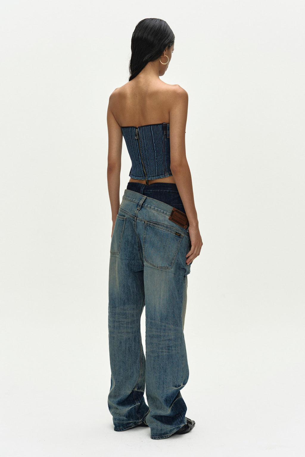 Andersson Bell Denim Twist Bustier