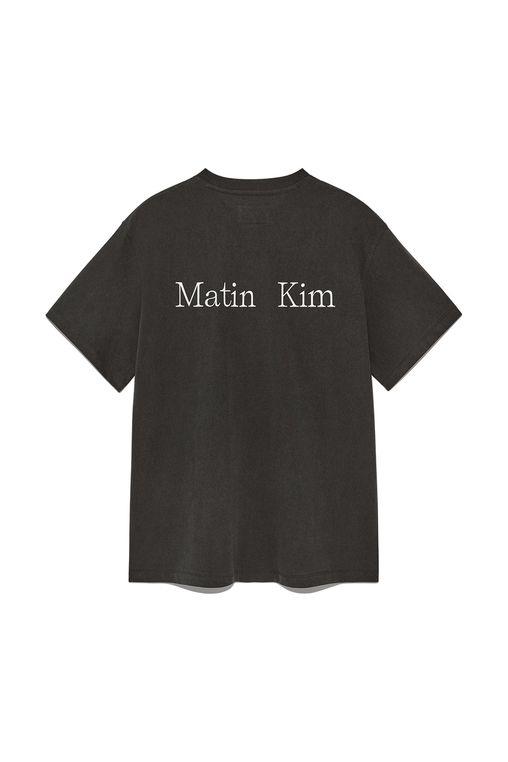 Matinkim Vintage Washed Logo Top For Women IN Charcoal