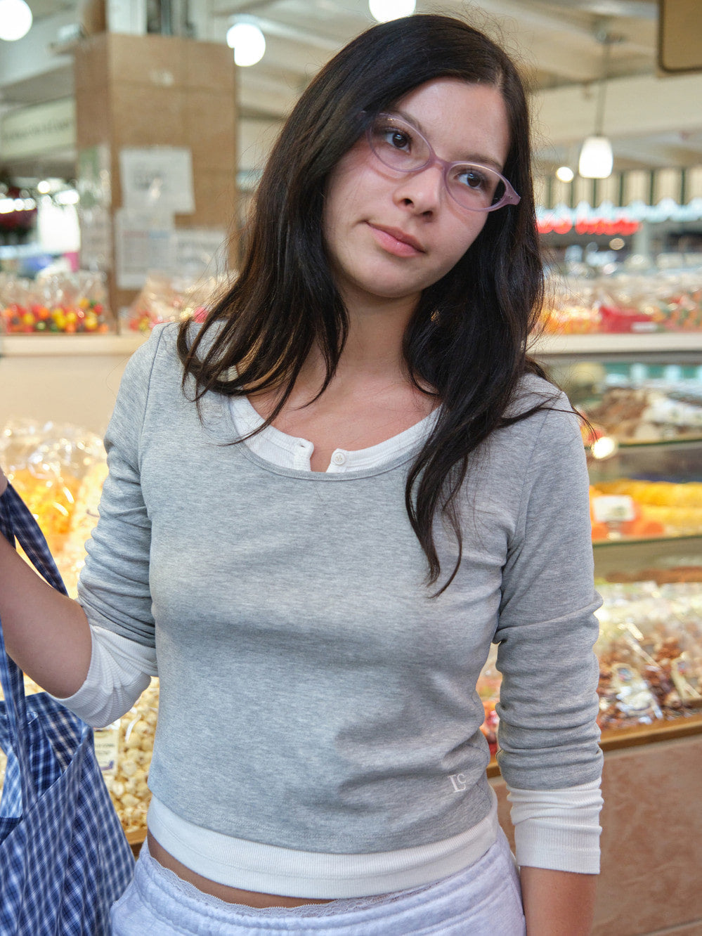 Low Classic Henley-Neck Long Sleeve T-Shirt White