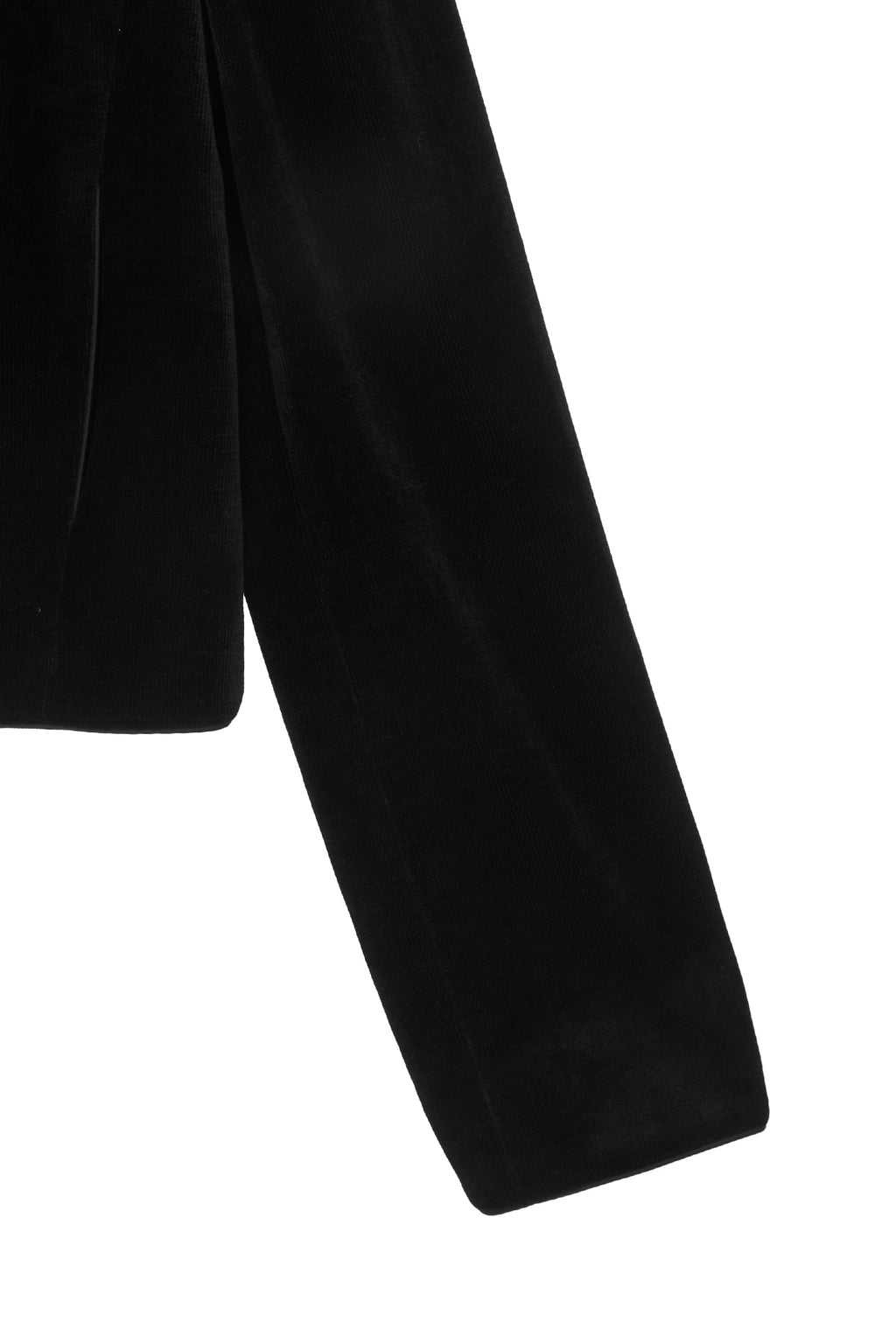 Matinkim Velvet Double Crop Jacket IN Black