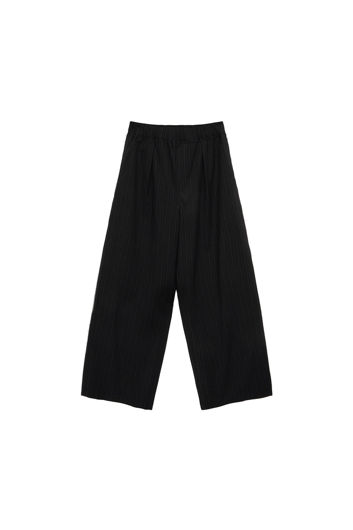 Matinkim Stripe Banding Trouser IN Black