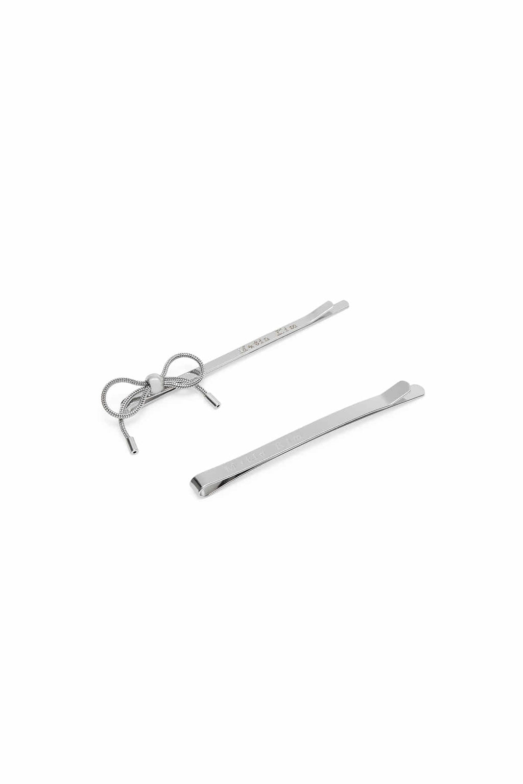 Matinkim Matin Ribbon Bobby Pin Set IN Silver