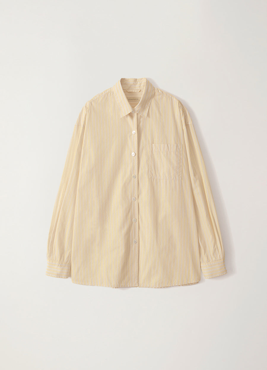 Nothing Written Timon striped cotton shirt (Butter)