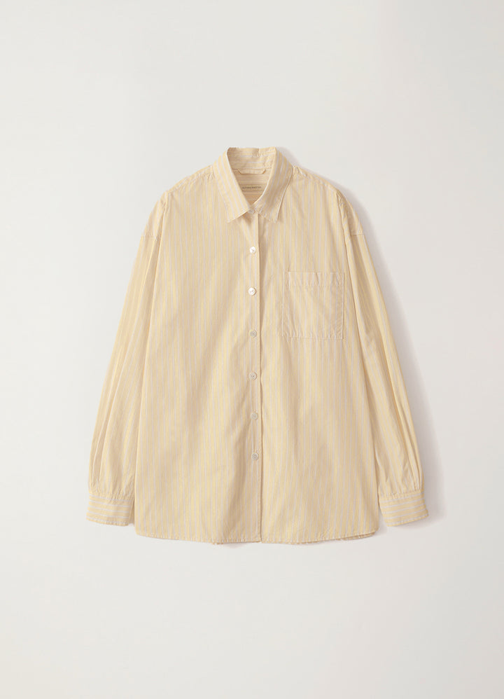 Nothing Written Timon striped cotton shirt (Butter)
