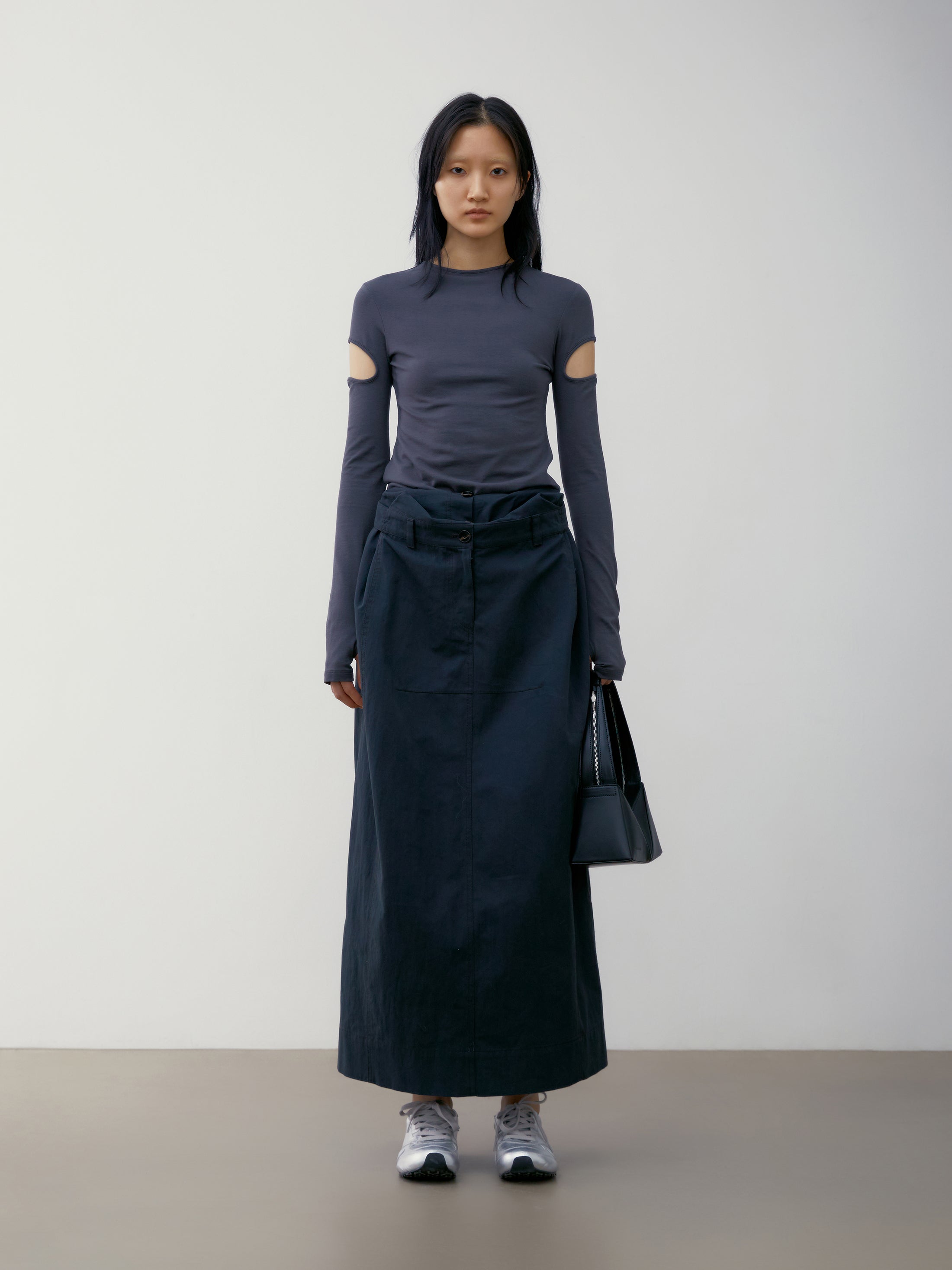 [low_classic] DOUBLE WAIST LONG SKIRT
BLUE GREEN