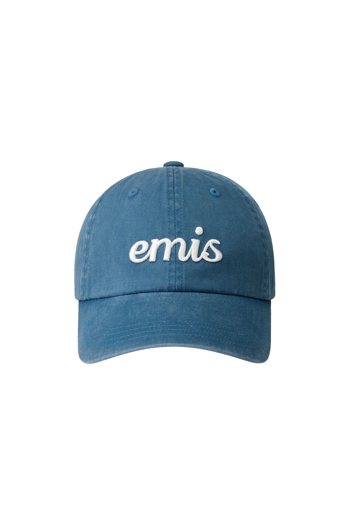 Emis Vintage Pigment Ball Cap-Blue Green
