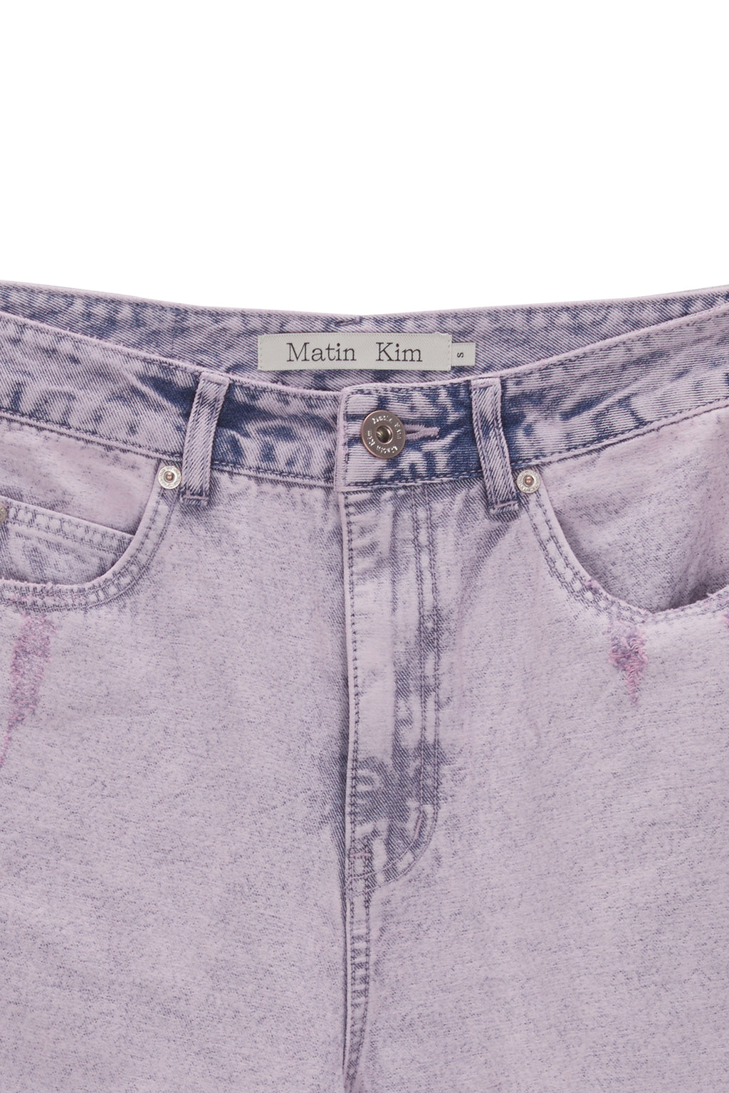 Matinkim Color Washed Denim Pants IN Pink