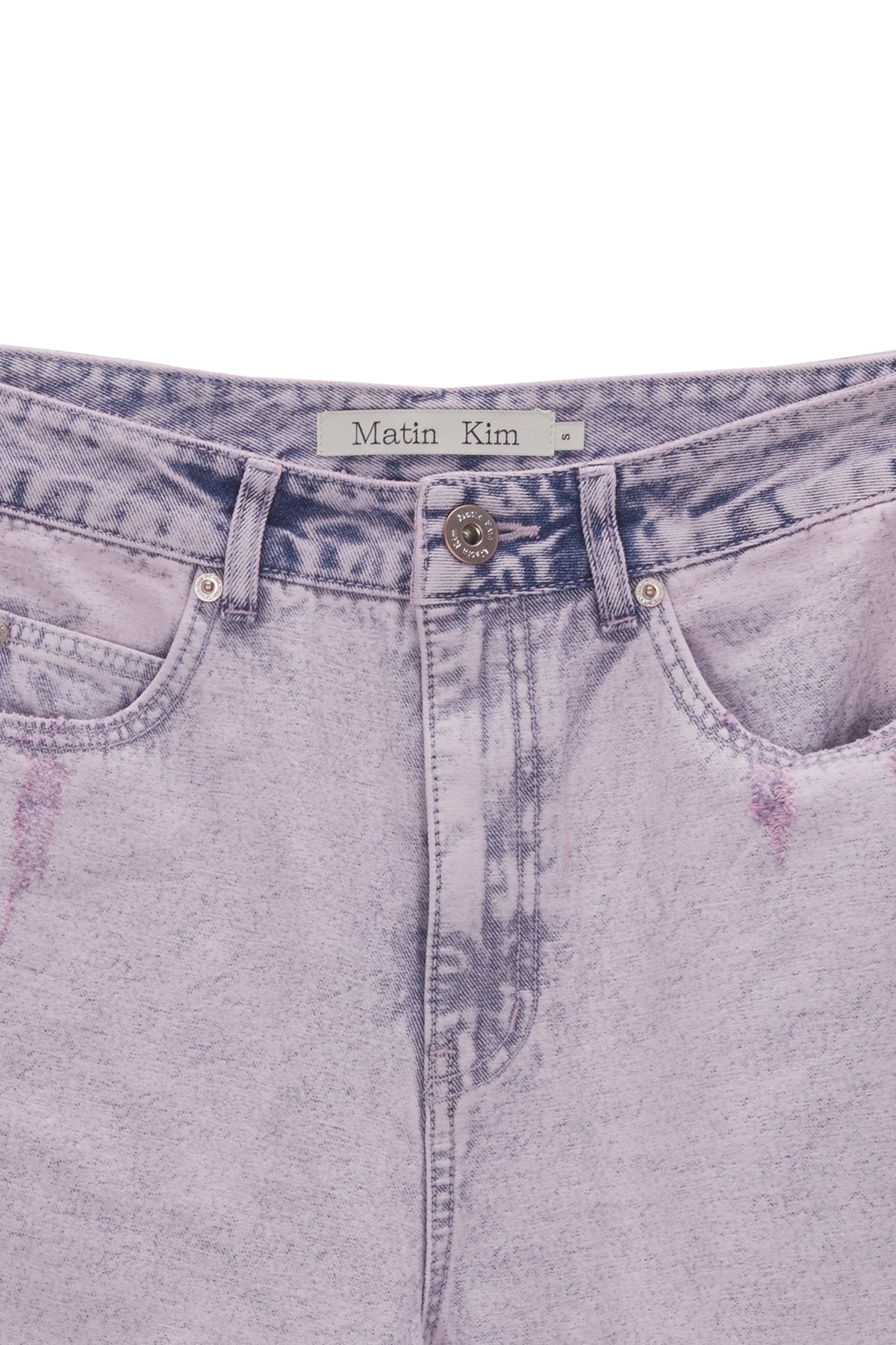 Matinkim Color Washed Denim Pants IN Pink