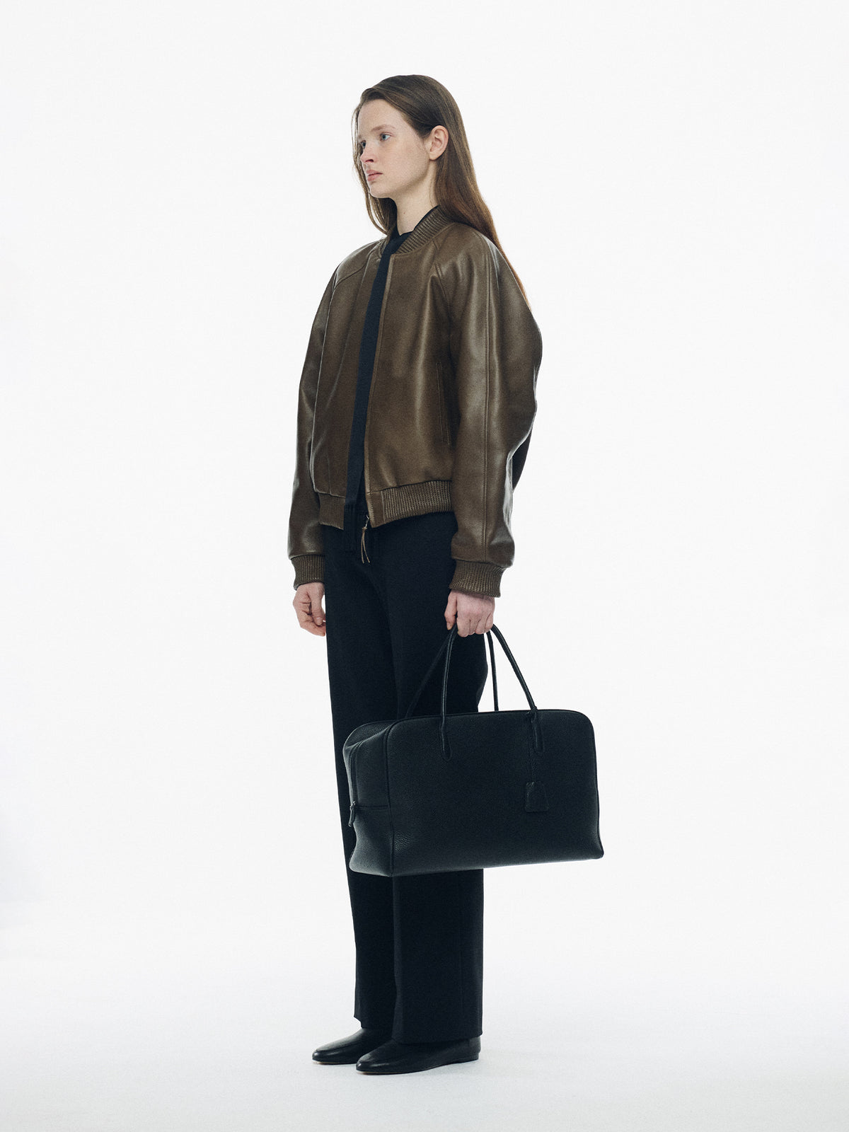 Nothing Written Roche lambskin bomber jacket (Olive)