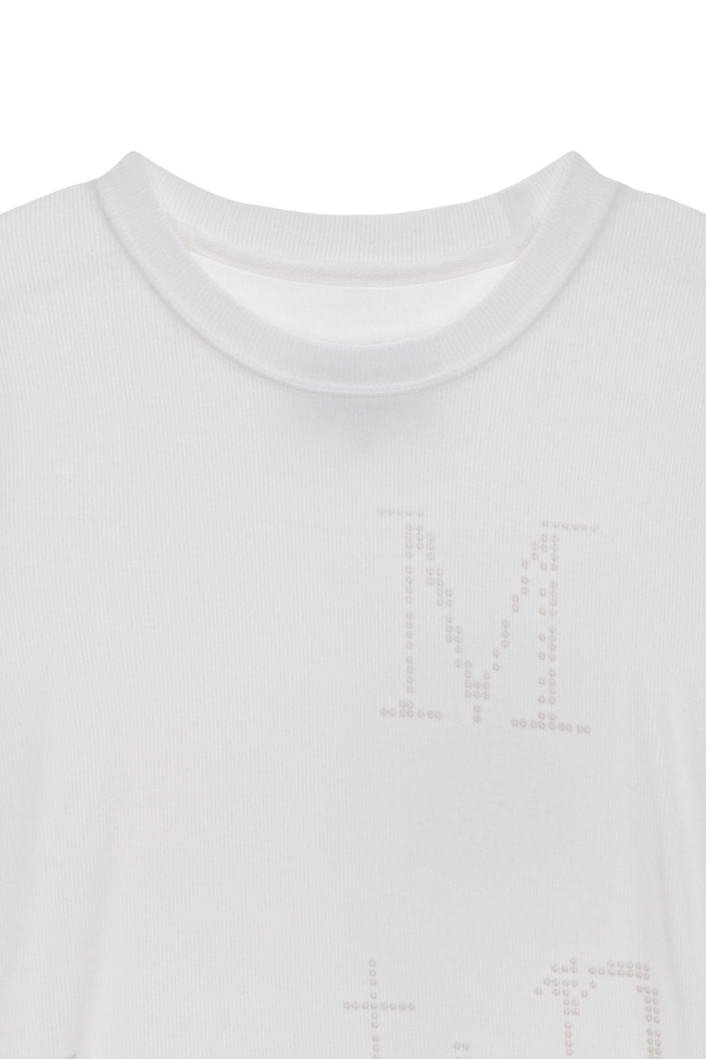 [matinkim] DOT GRAPHIC LOGO LETTERING TOP IN WHITE