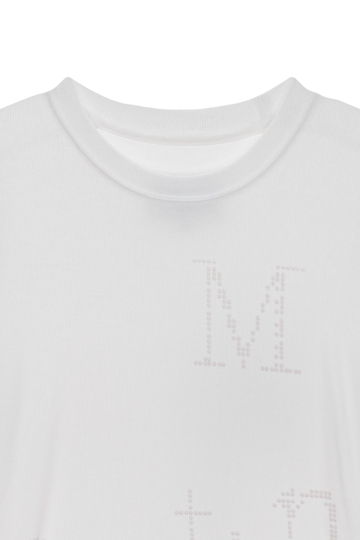 [matinkim] DOT GRAPHIC LOGO LETTERING TOP IN WHITE