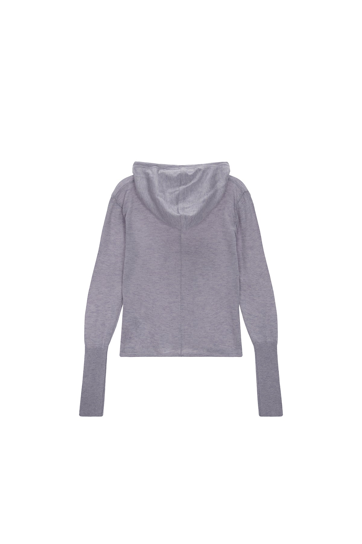 [matinkim] PLAIN SLIM KNIT HOODY IN LILAC
