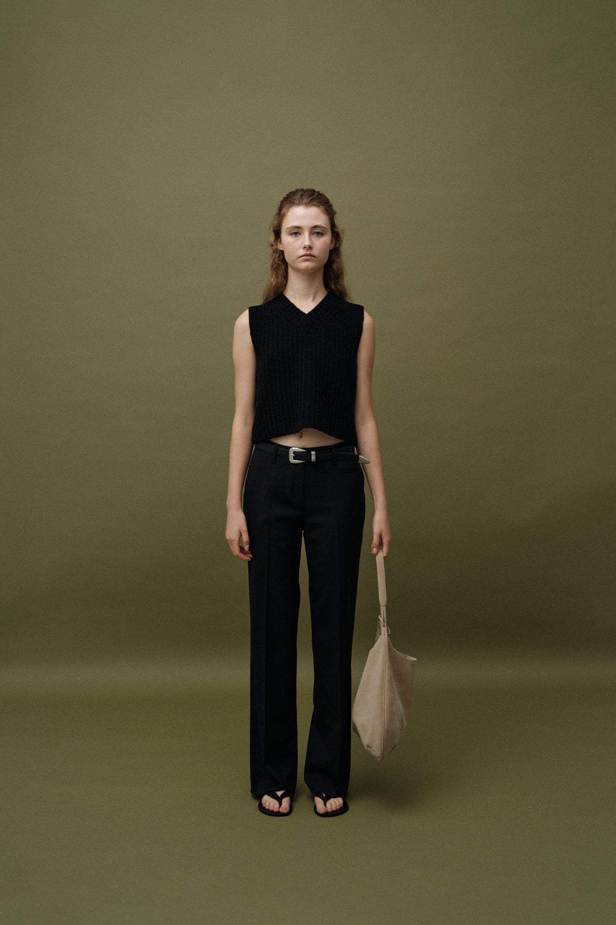 Nothing Written Garine wool vest (Black)
