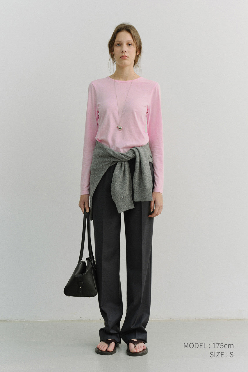 Dunst Essential Crew-Neck T-Shirt Pink