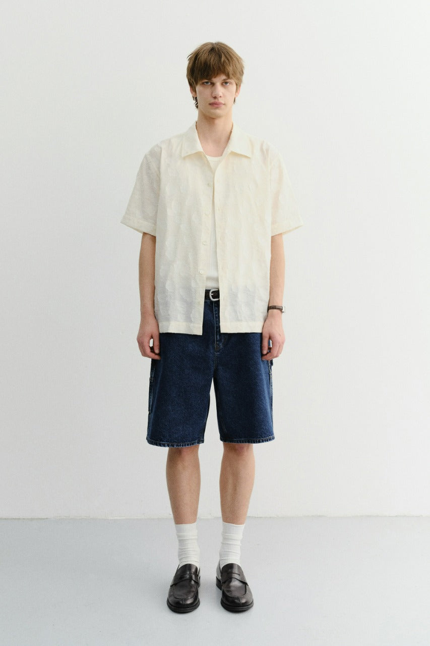 Dunst Classic Carpenter Denim Shorts Classic Blue