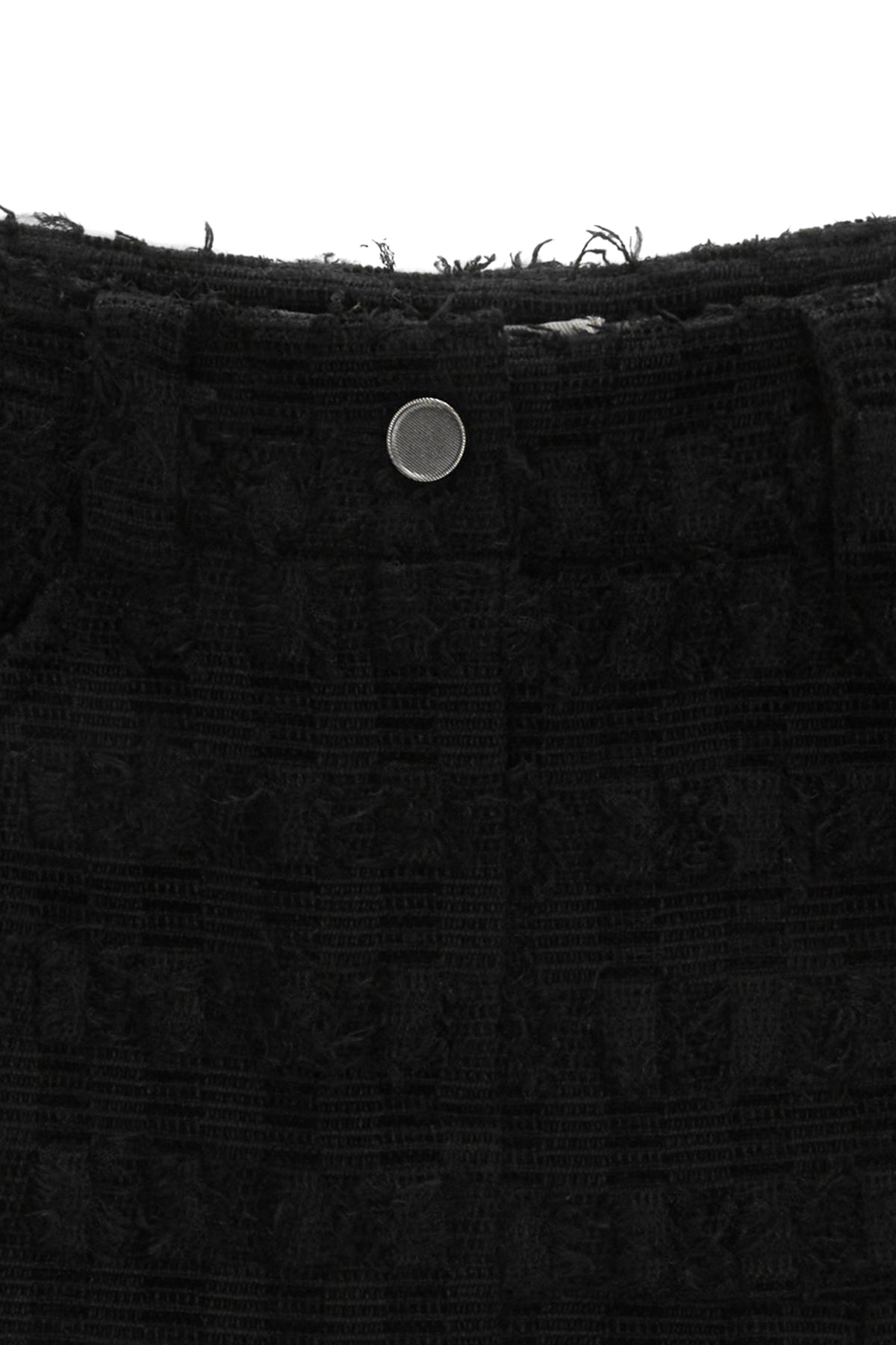 [matinkim] PLEATS MIXED TWEED MINI SKIRT IN BLACK