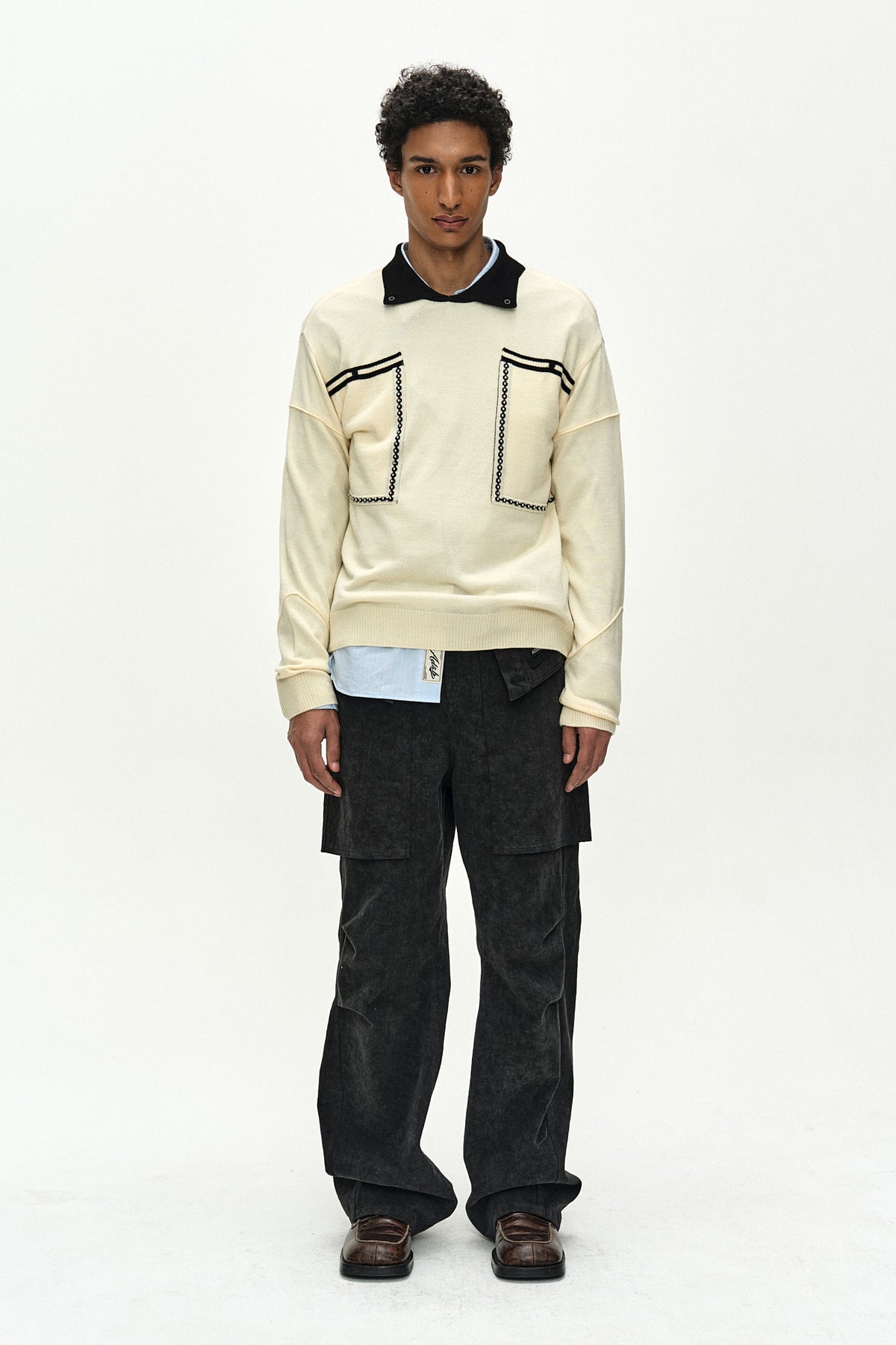 Andersson Bell Big Pocket Polo Sweater