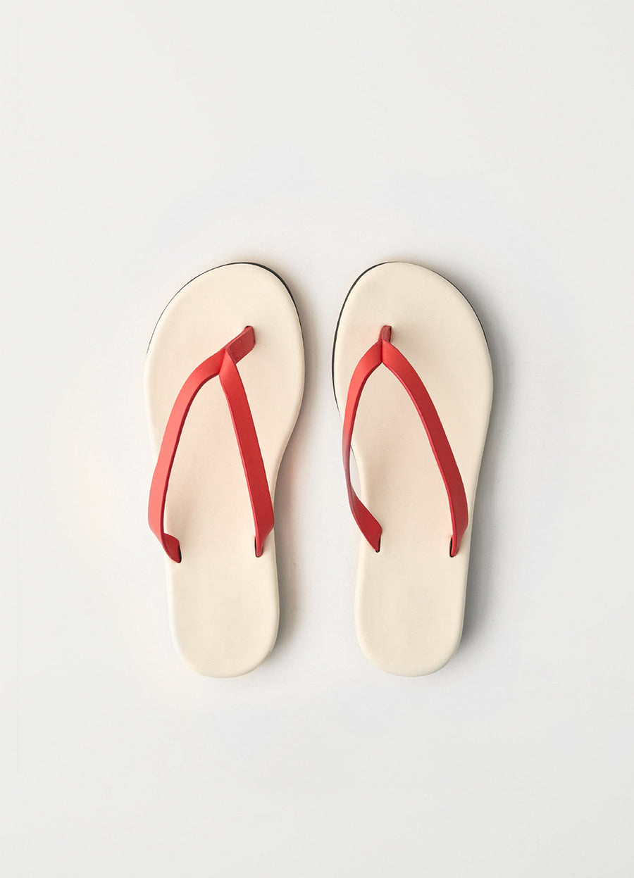 Nothing Written Colette lamb sandals (Ivory red)