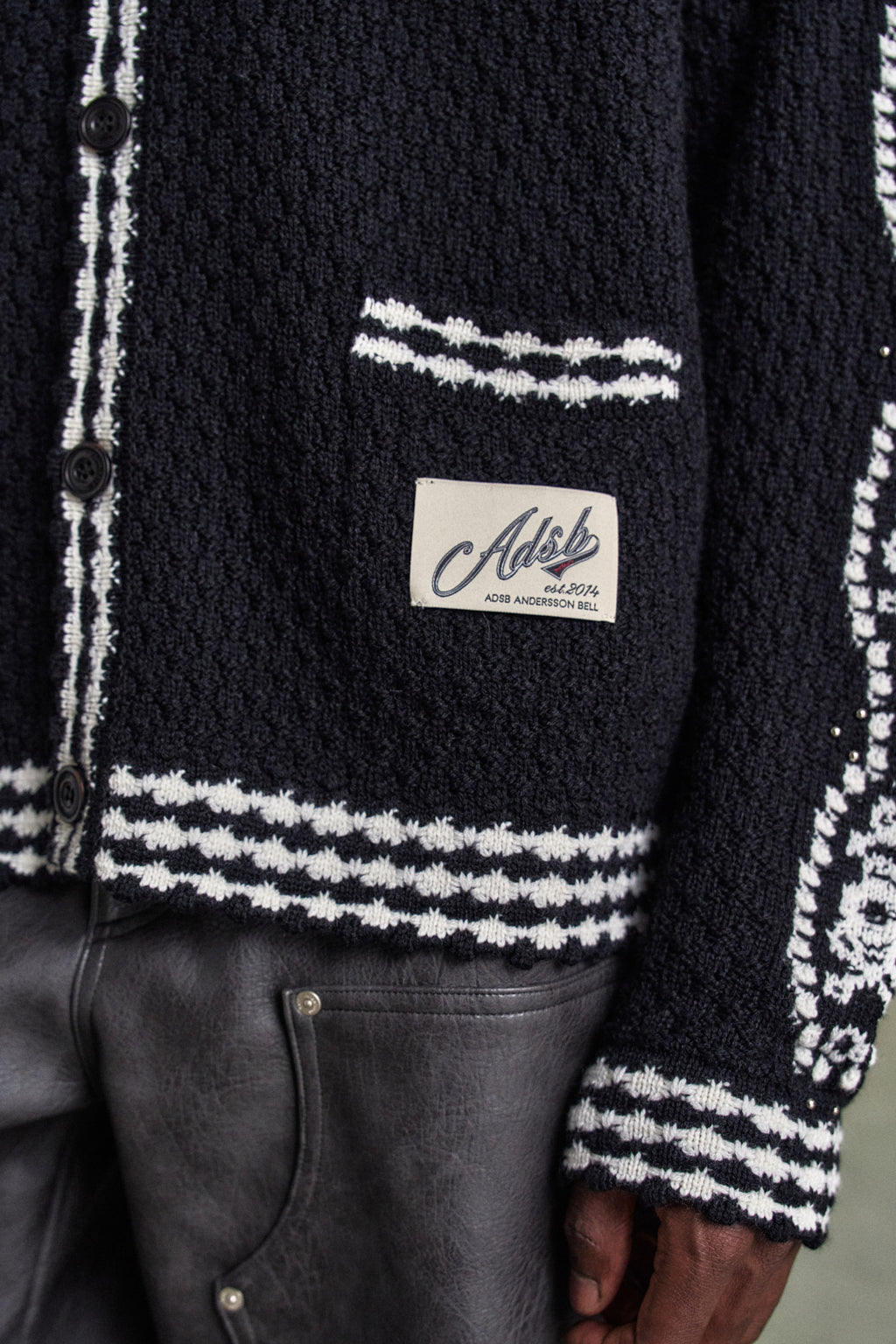 Andersson Bell Fantasia Round-Neck Cardigan