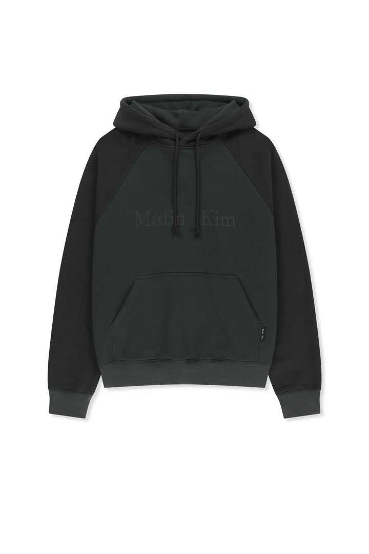 Matinkim Color Block Logo Hoody Top IN Black