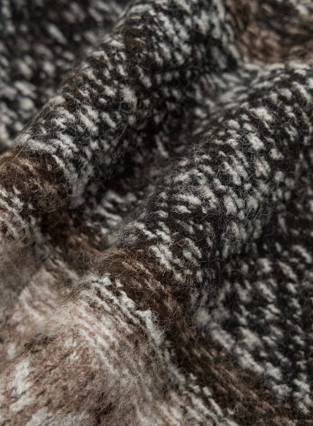 [satur] Nordic Knit Beanie - Brown