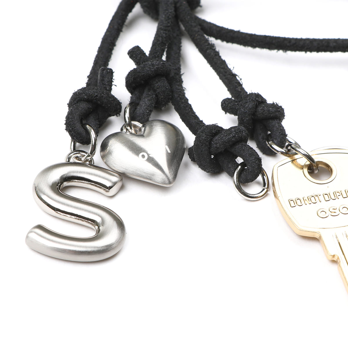 Osoi Rope Key Ring Charcoal