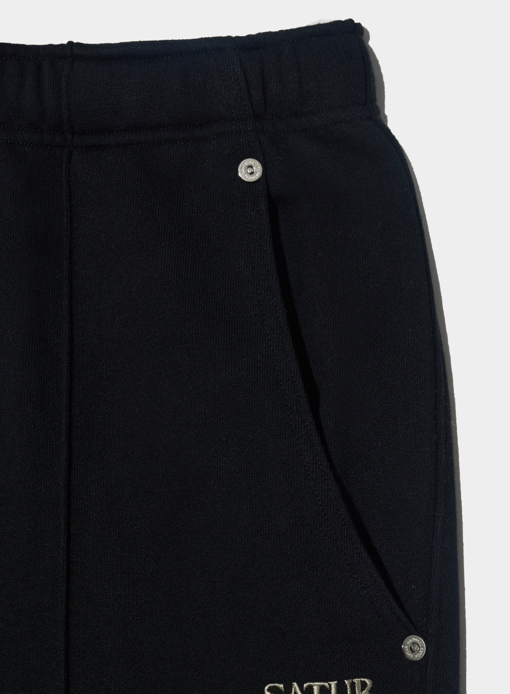 [satur] (W) Etna Lounge Straight Sweatpants - Classic Black