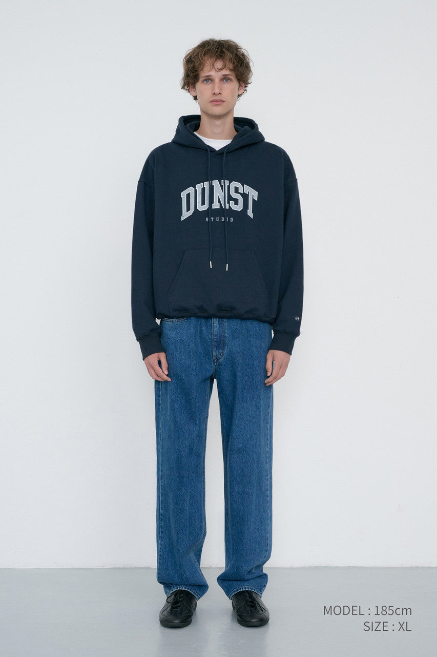 Dunst Unisex Arch Logo Hoodie French Navy