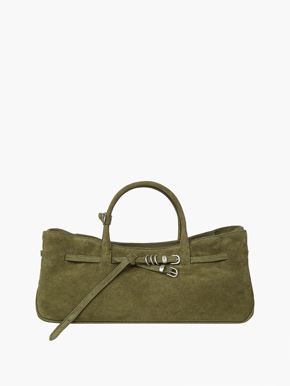 Margesherwood Grandma Used Bag dark olive suede