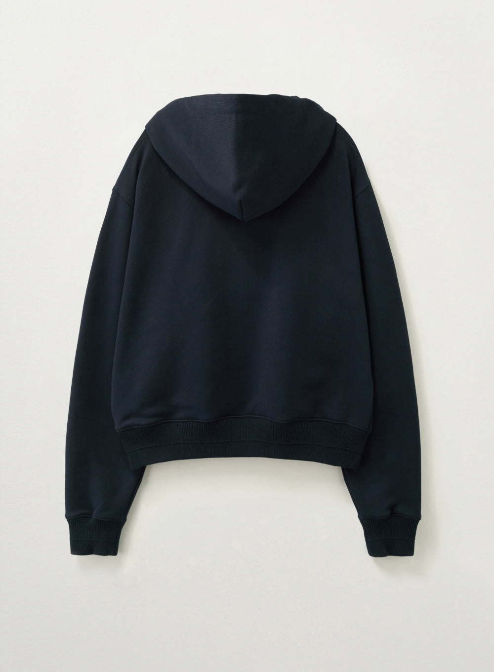 [satur] (W) Loren Small Logo Rivet Hoodie - Navy