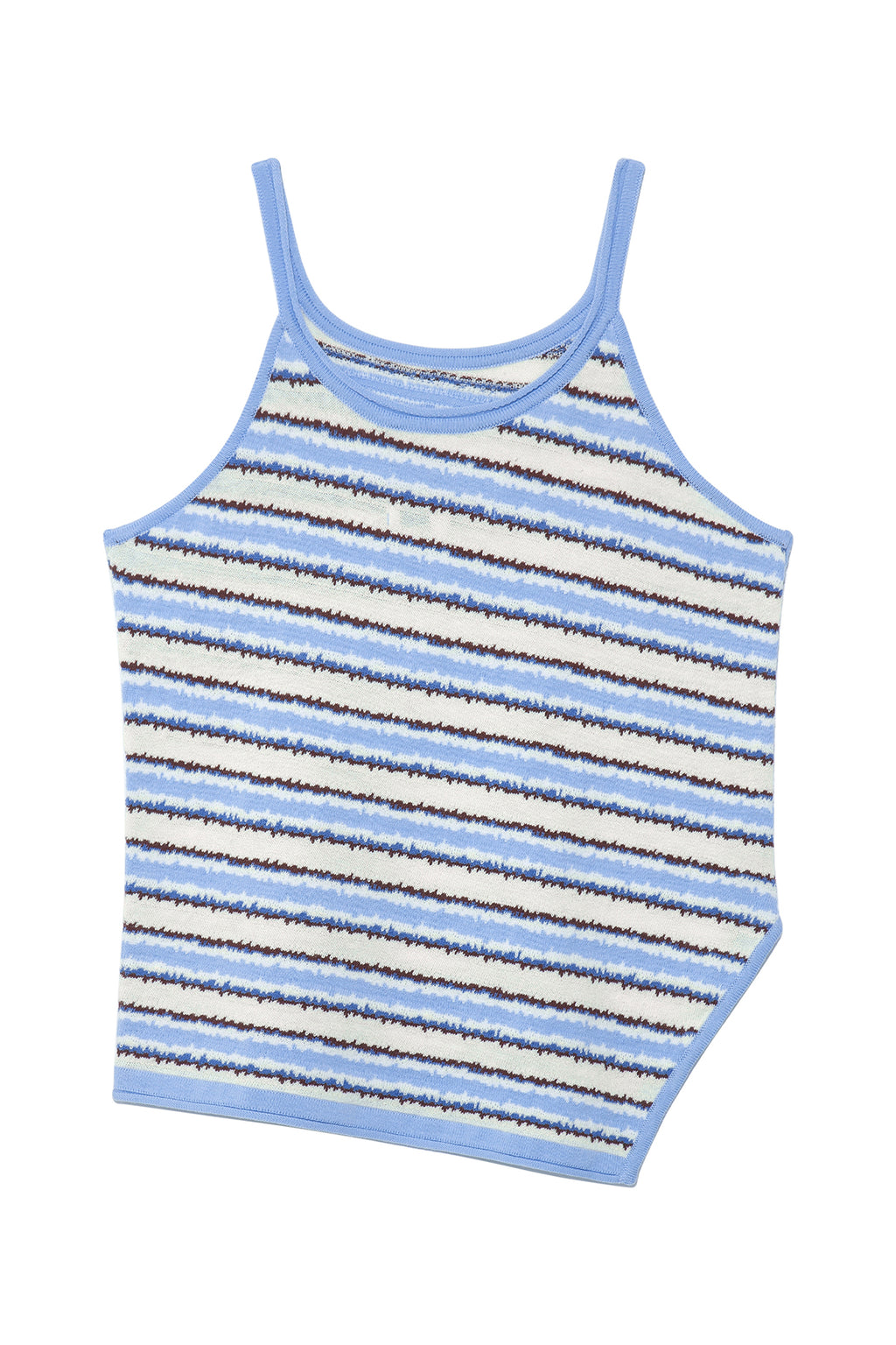 Matinkim Multi Stripe Sleeveless Knit Top IN Blue