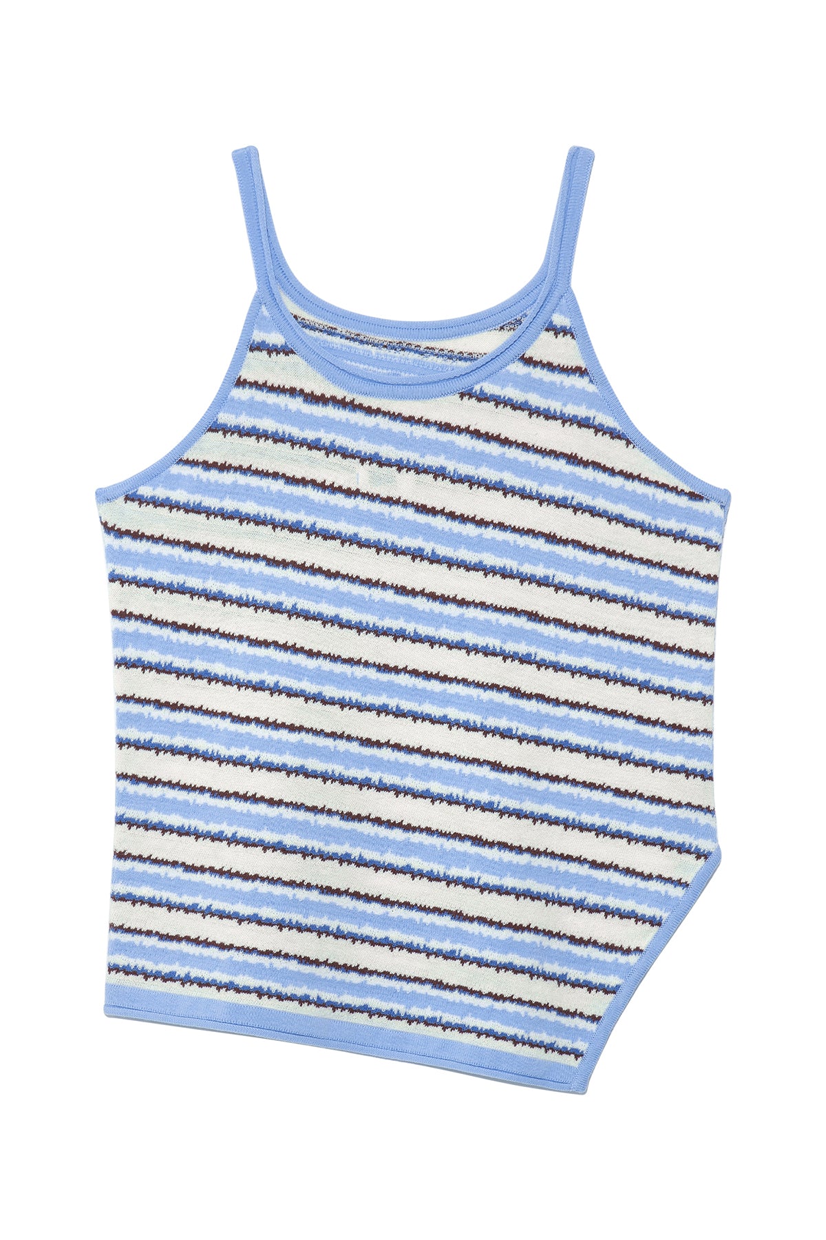Matinkim Multi Stripe Sleeveless Knit Top IN Blue