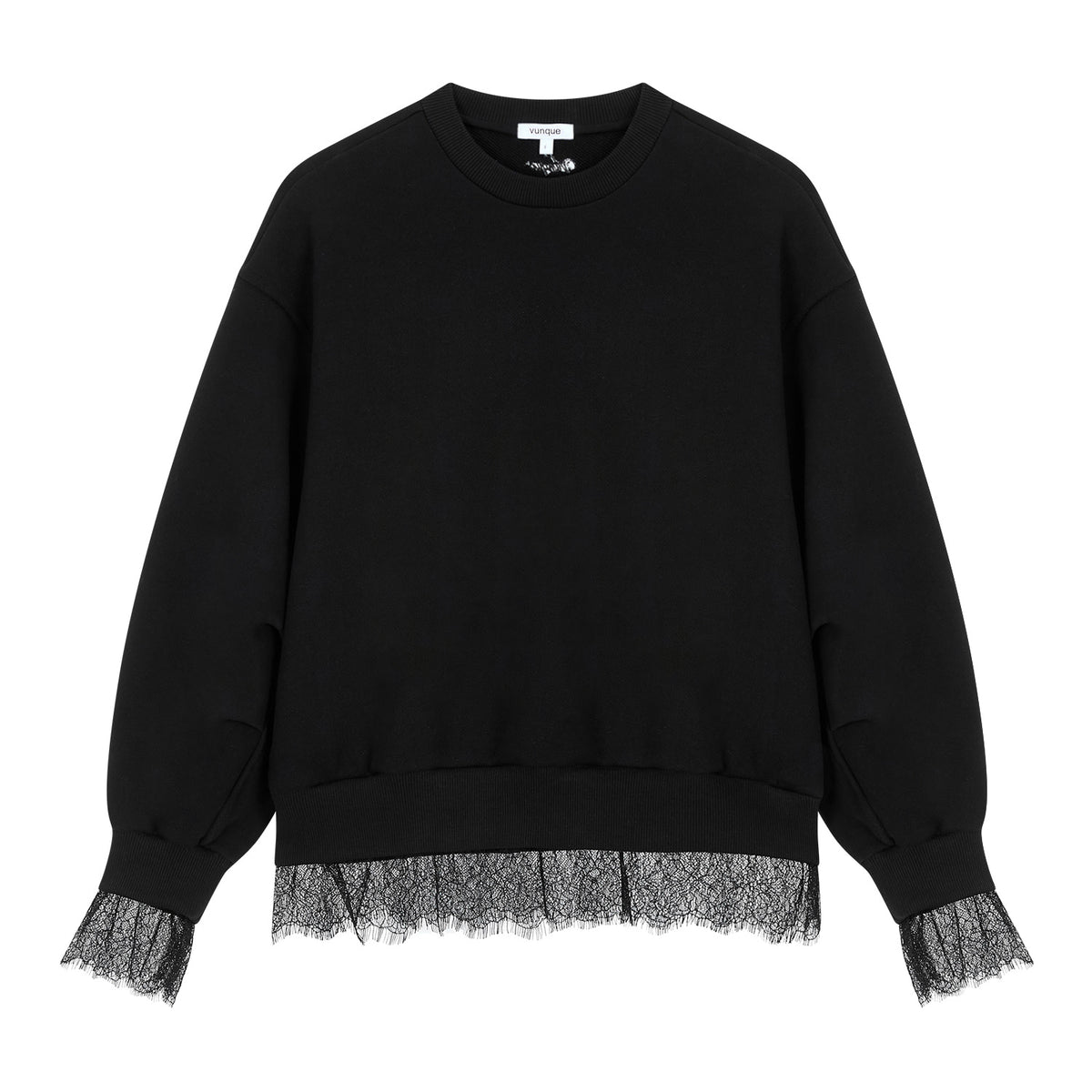 Vunque Romantic Goth Sweatshirt Black