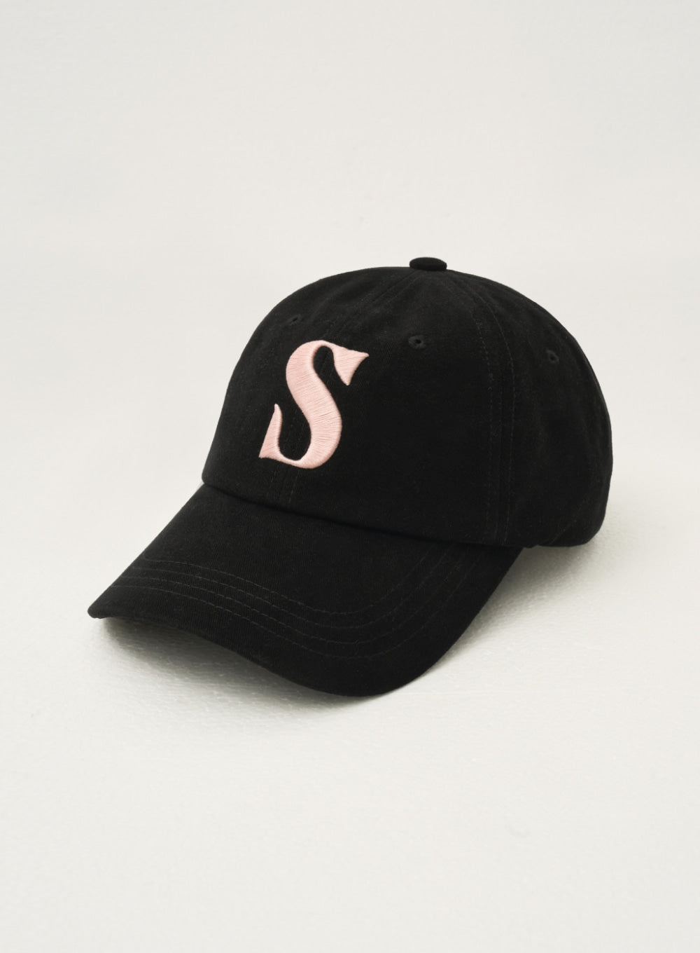 [satur] Vintage Mix Casual Ball Cap - Black Pink