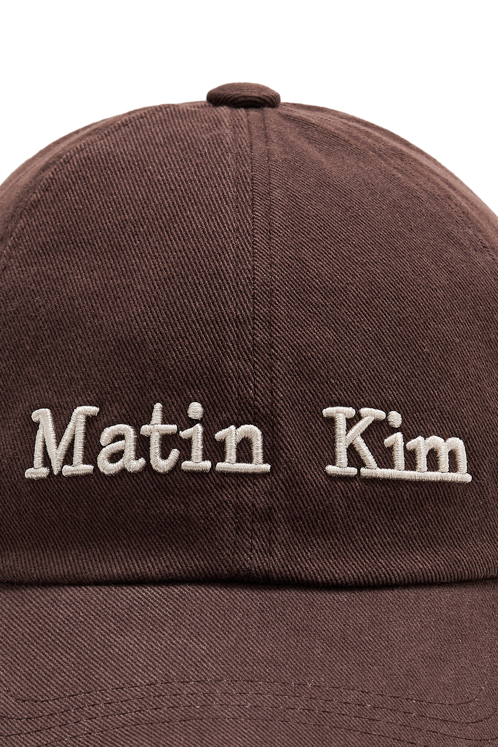 [matinkim] MATIN DUSTY CLASSIC LOGO BALL CAP IN BROWN