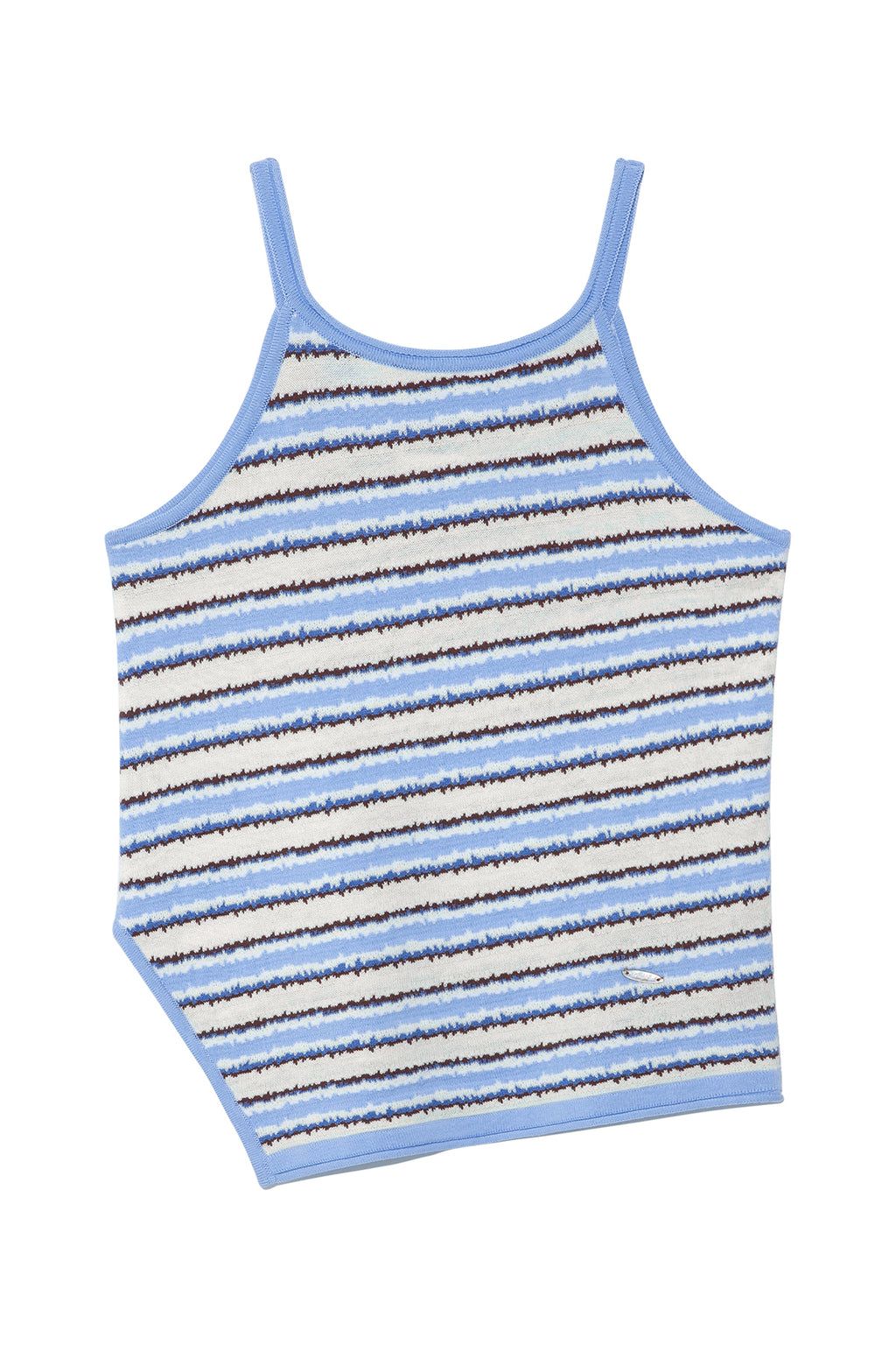 Matinkim Matin Kim Multi Stripe Sleeveless Knit Top IN Blue
