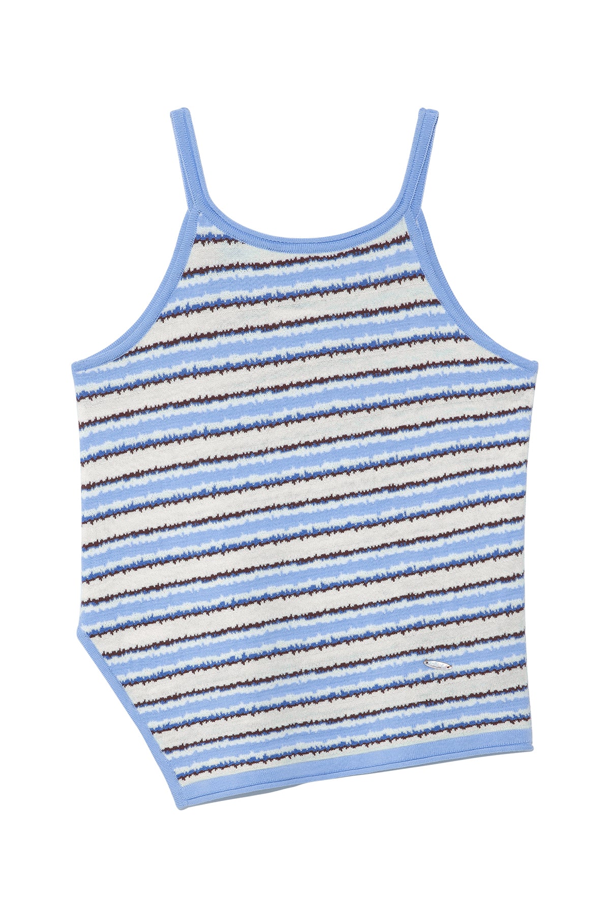 Matinkim Matin Kim Multi Stripe Sleeveless Knit Top IN Blue