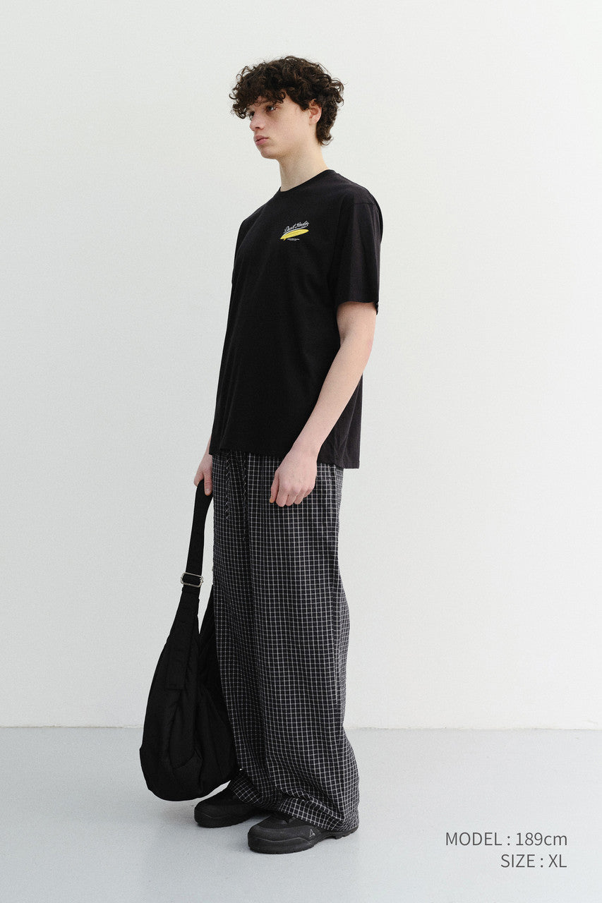 Dunst Unisex Checked Pajama Slacks Black Check