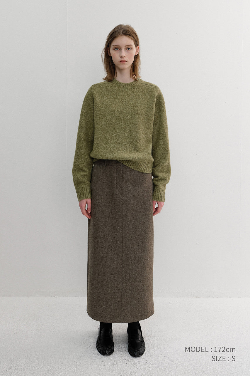 Dunst Unisex Shaggy Dog Sweater Olive