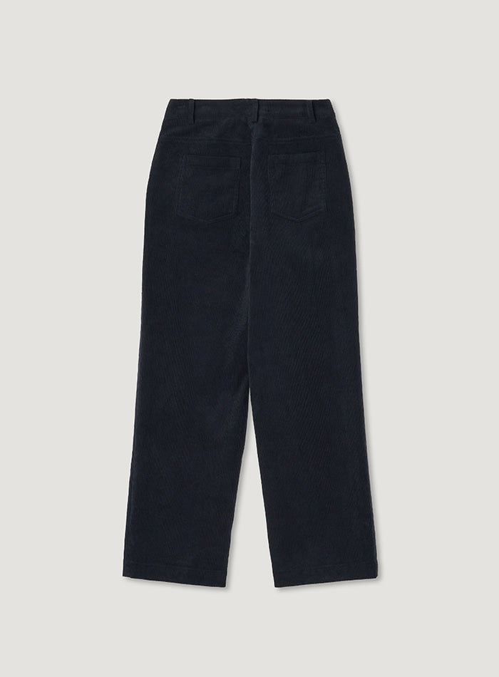 Mango Maniplease Nori Corduroy Pants Navy