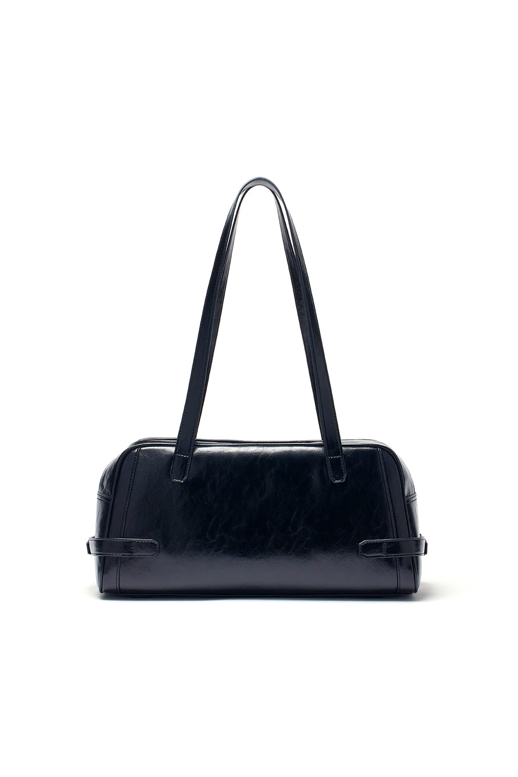 [matinkim] Biker Detail Medium Shoulder Bag IN Black