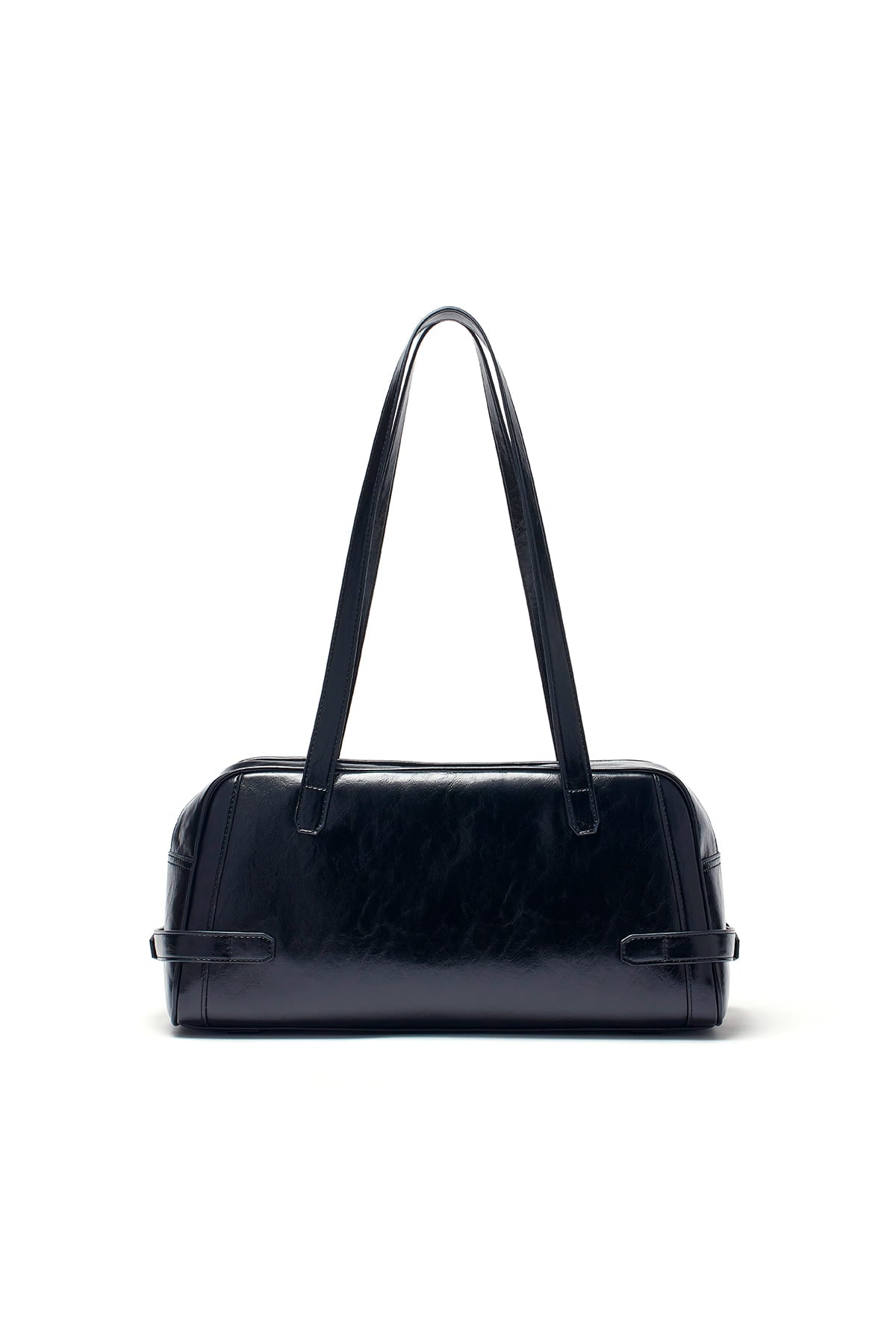 [matinkim] Biker Detail Medium Shoulder Bag IN Black