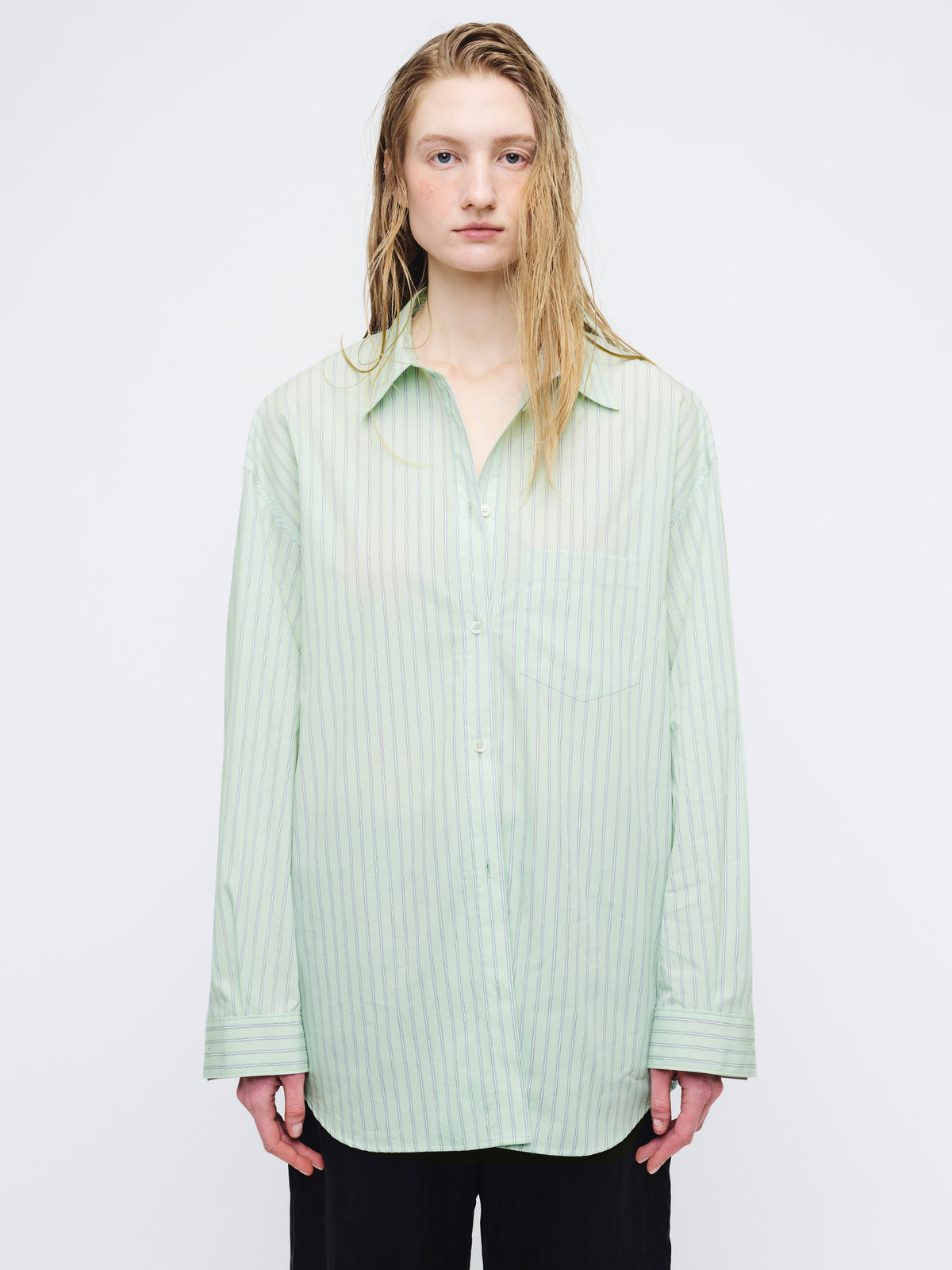Margesherwood Stripe Pocket Shirt mint