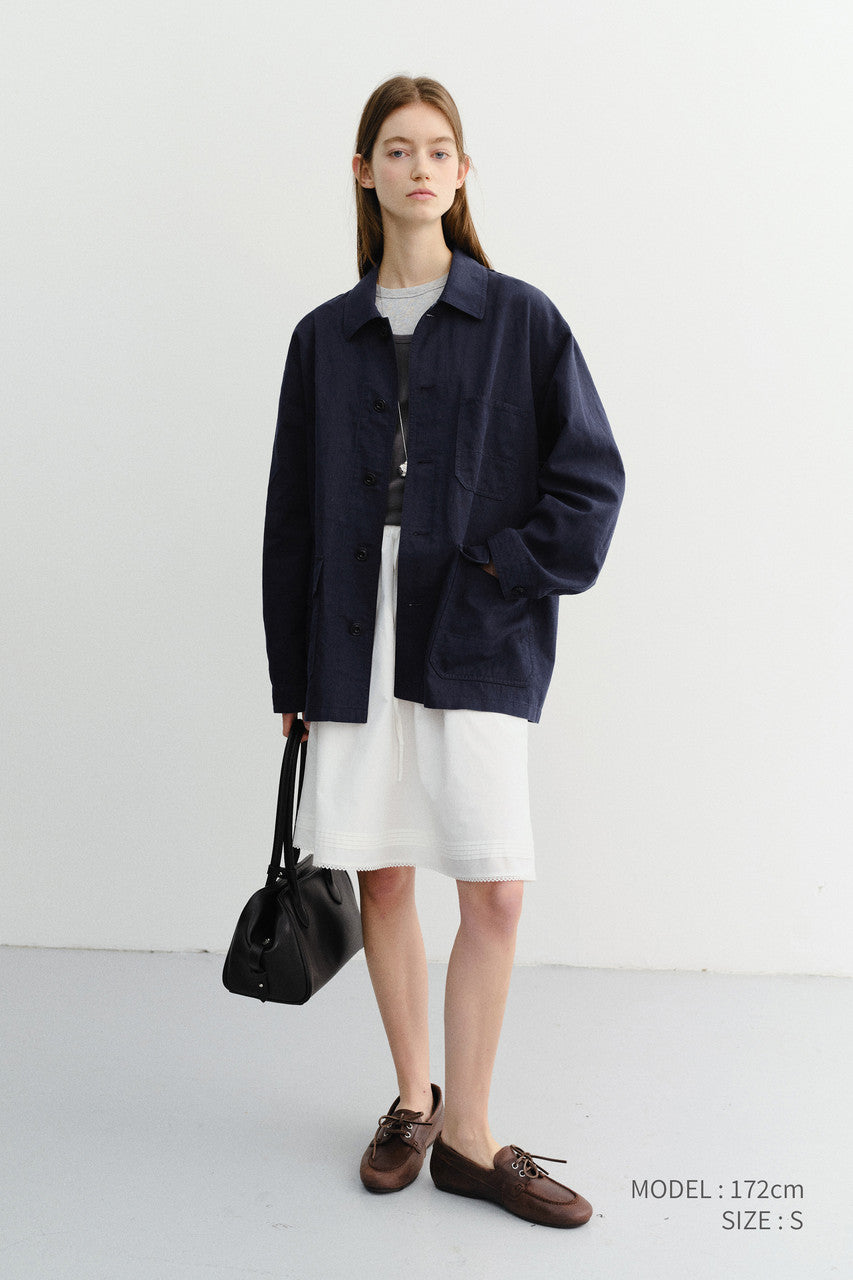Dunst Unisex Chore Jacket Navy