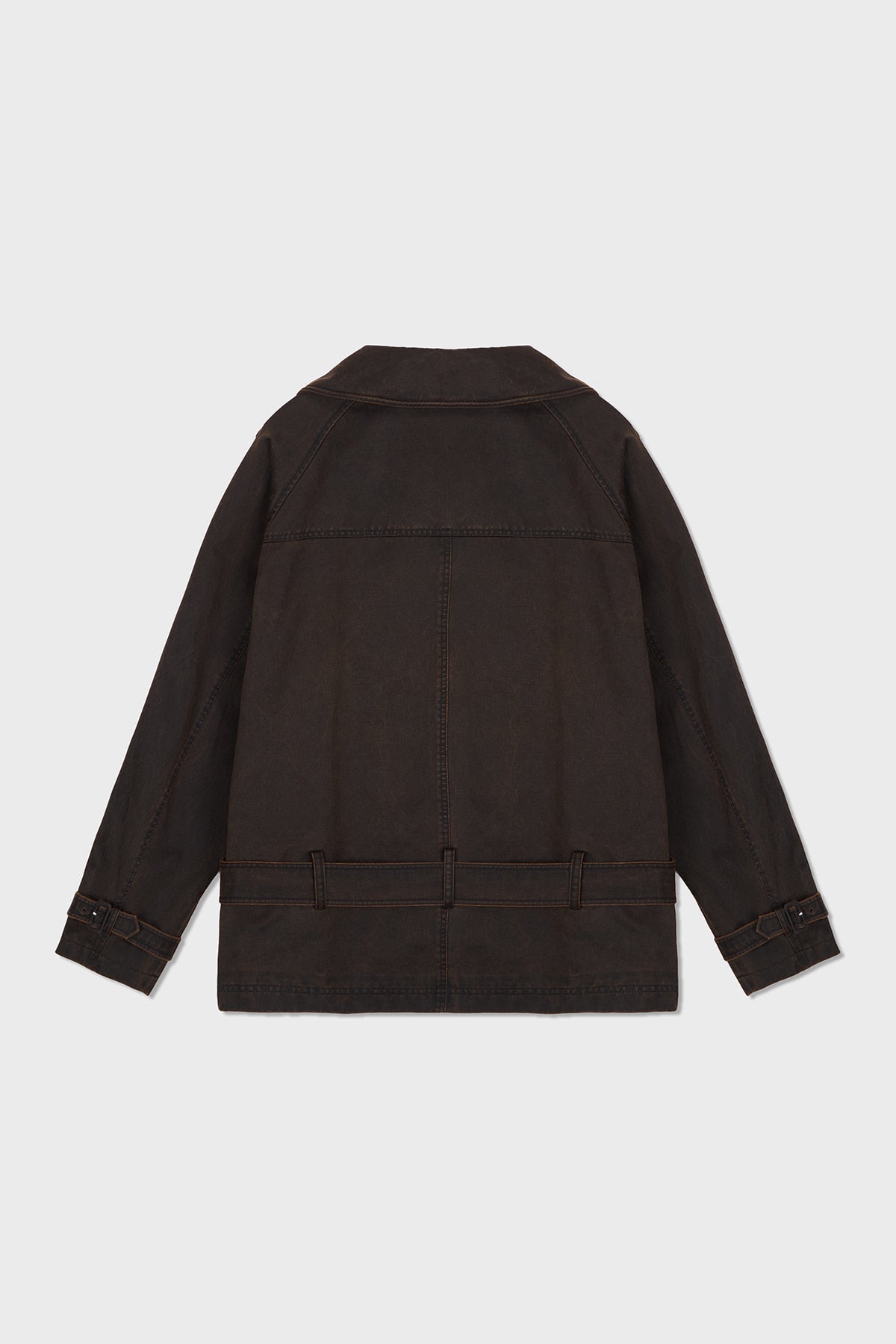 Matinkim Washed Trench Jacket IN Brown