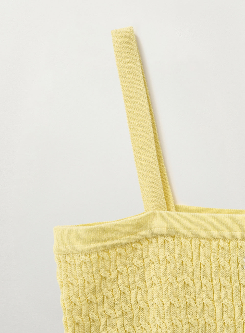 [satur] (W) Cable Knit Camisole - Yellow