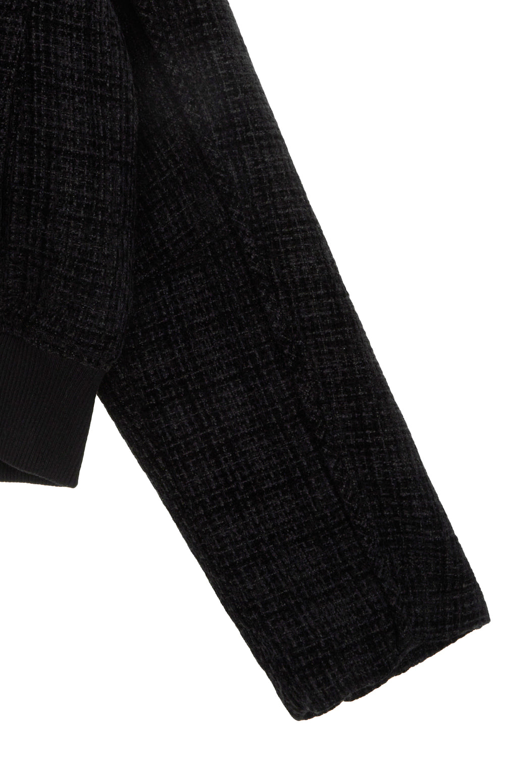 Matinkim Tweed Blouson Jumper For Men IN Black