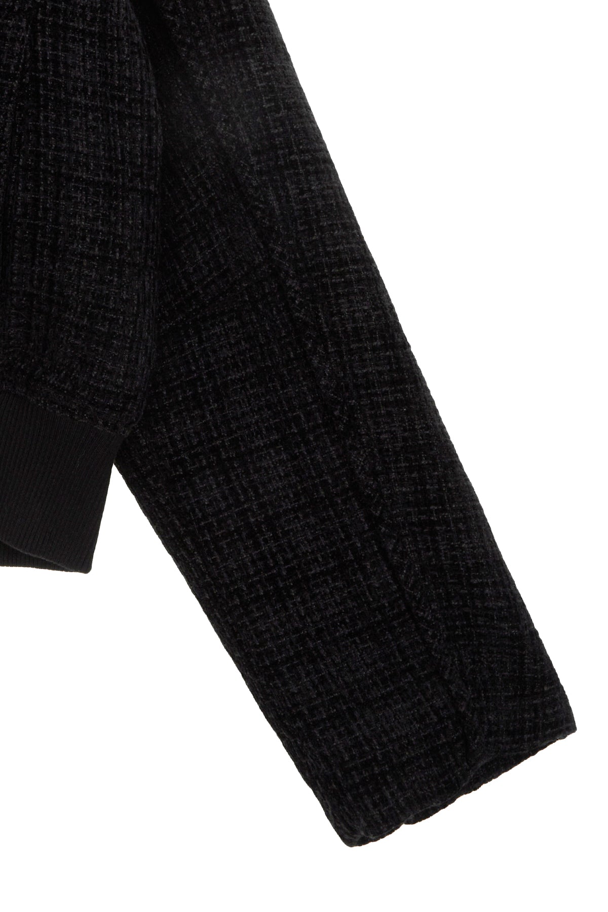 Matinkim Tweed Blouson Jumper For Men IN Black