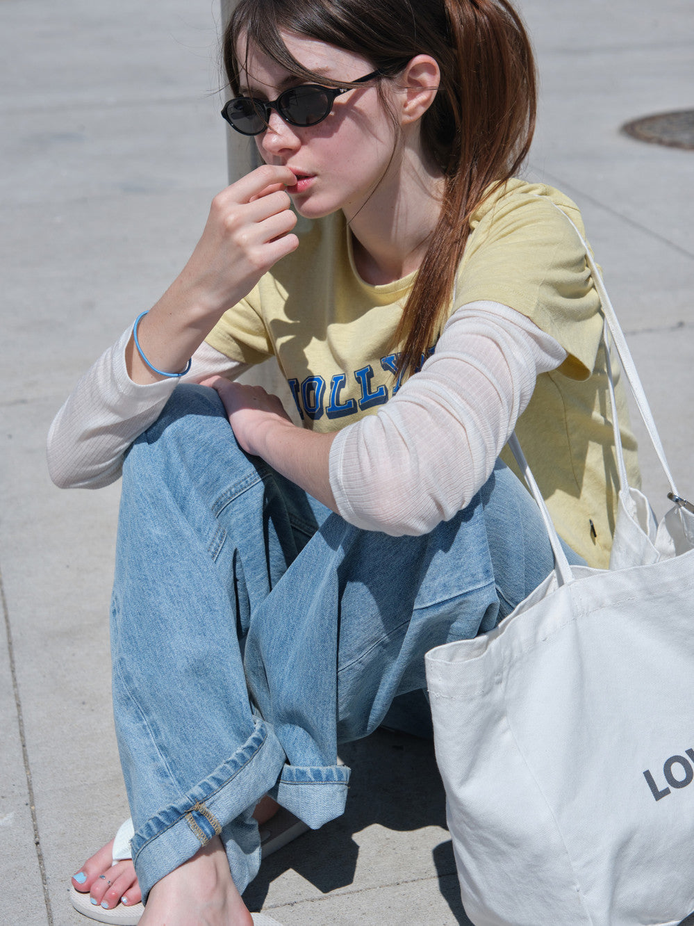 Low Classic Hollywood Baby Tee Yellow