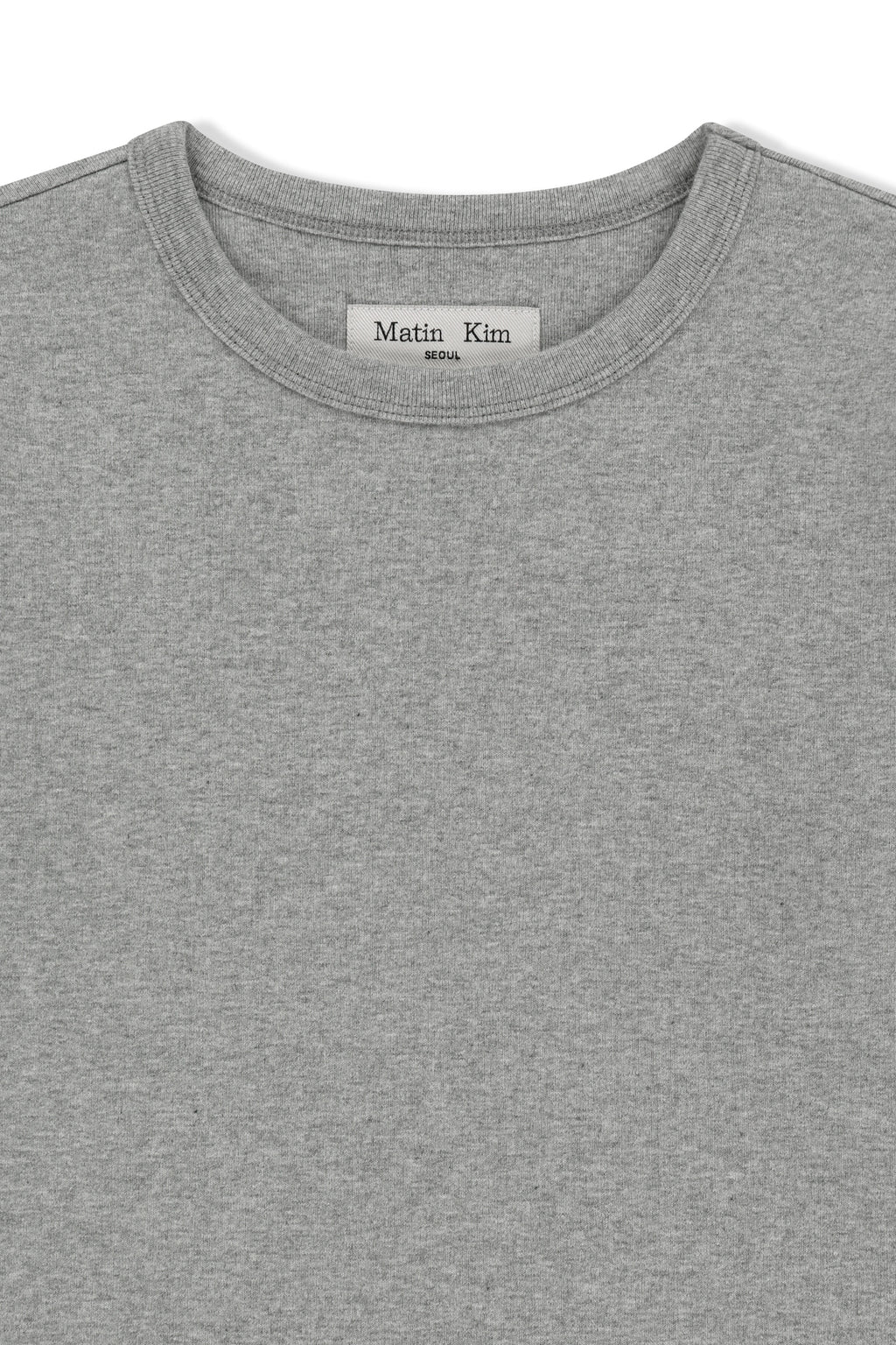 Matinkim Label Detail Slim Fit Top IN Grey